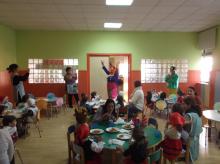 desayuno con sorpresa durante la fiesta del curso pasado